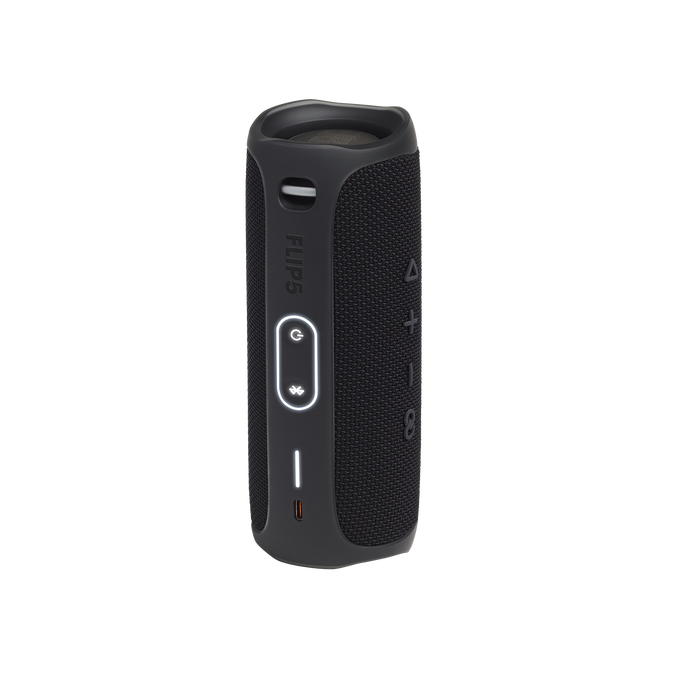JBL Flip 5 - Black Matte - Portable Waterproof Speaker - Back image number null